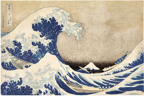 The Great Wave off Kanagawa: Underneath Turbulent Waters and Above Shimmering Horizons!